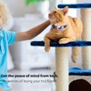 LZXLXS Airtag Cat Collar Reflective Adjustable Cat GPS Tracker Collar