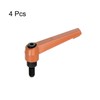 sourcing map 4pcs Adjustable Clamping Lever Handles M8 x 16mm