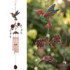 Hoemwarm Hummingbird Wind Chimes for Outside Home Patio Decor