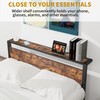 ARFARLY Queen Bed Frame with Wood Storage Headboard,Platform Bed Frame