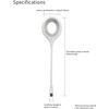 Voice Control Table Lamp, USB LED Desk Lamp with Sound