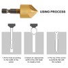 COMOWARE Countersink Drill Bit Set- 7 Pcs Counter Sinker Drill