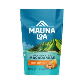 Mauna Loa Premium Roasted Macadamia Nuts, Honey Roasted Flavor, 4 Oz Bag