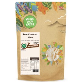 Wholefood Earth Raw Coconut Slice 500 g | GMO Free | Natural | High Fibre