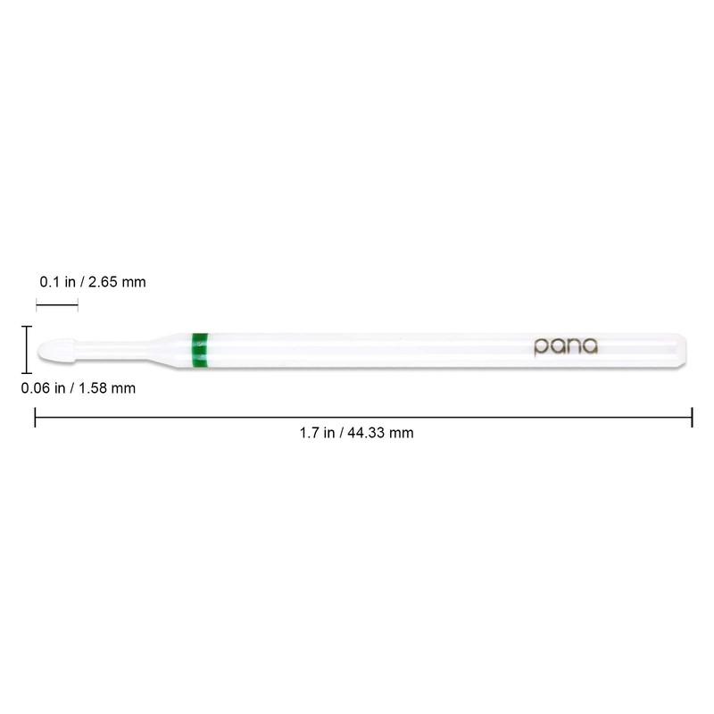 PANA 3/32" Shank Size Professional USA - Cuticle Cleaner White