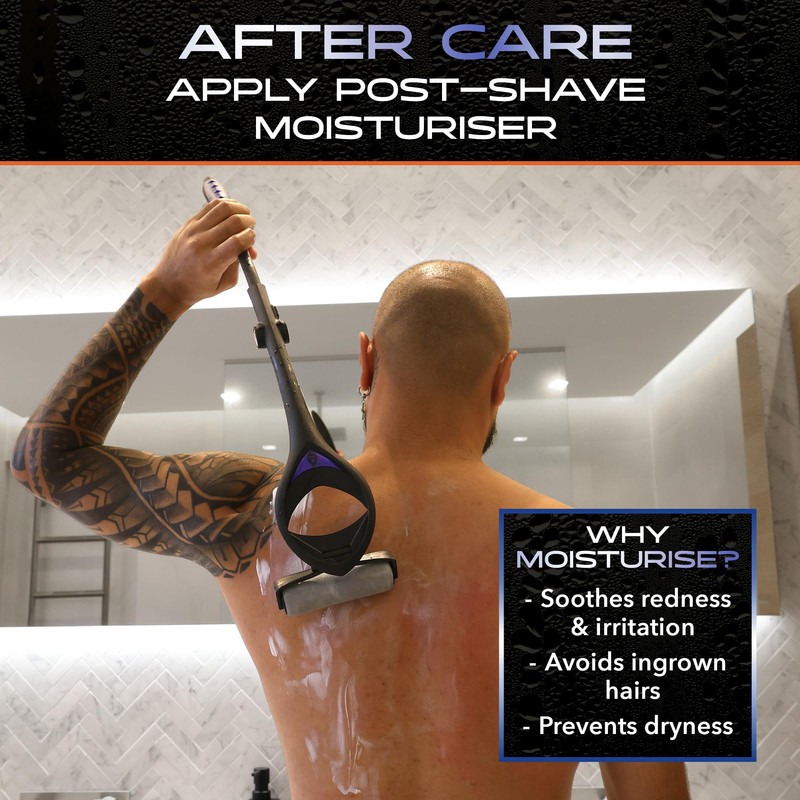 BakBlade 3.0 Stealth Back Shaver All-in-1 Grooming Kit - 23