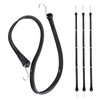 Joneaz Flat Rubber Bungee Cords with Hooks Adjustable, 36 inch,