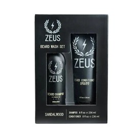 Zeus Barba Shampoo Y Acondicionador Barba Conjunto Hombres -