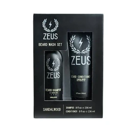 Zeus Barba Shampoo Y Acondicionador Barba Conjunto Hombres -