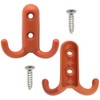 YDHfdc Pack of 7 Coat Hooks, Double Hooks, Wall Coat