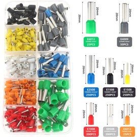 Ferrule Crimping Tool Kit, AWG23-7 Self-Adjustable Ratchet Wire Crimping Tool Kit Crimper Plier Set with 400PCS Wire Terminals Crimping Connectors Wire End Ferrules Terminals