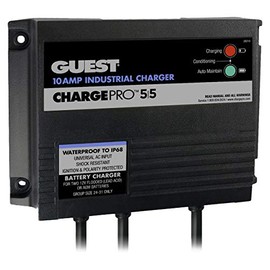 Marinco 28210 ChargePro 10A 2 Bank 12V/24V Waterproof Battery Charger