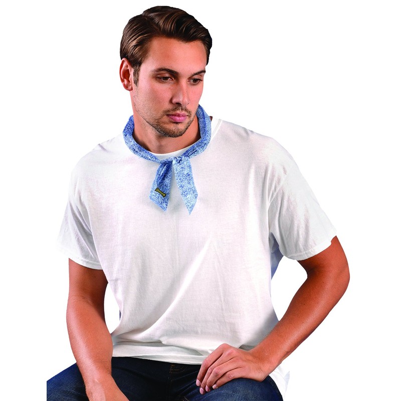 OccuNomix Blue Denim MiraCool Cotton Cooling Bandana