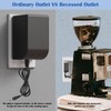 Recessed Outlet/Electrical Box Single Gang, Recessed Outlet Box for Wall
