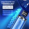 DAMUROS Mini ventilatore portatile con nebulizzatore d'acqua, 6 velocità, display