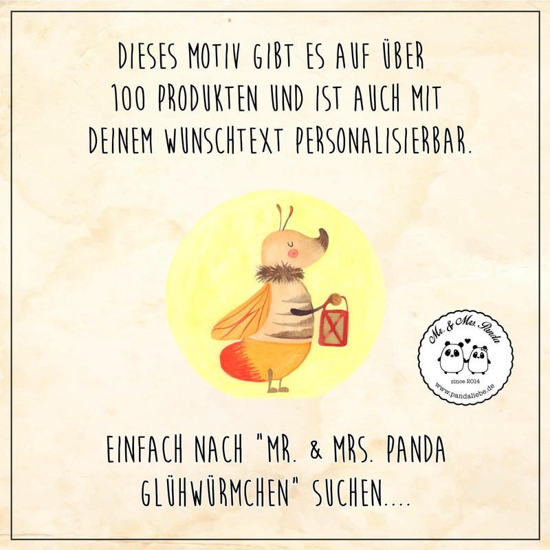 Mr. & Mrs. Panda Bonbonglas Glühwürmchen L 870ml - Geschenk,