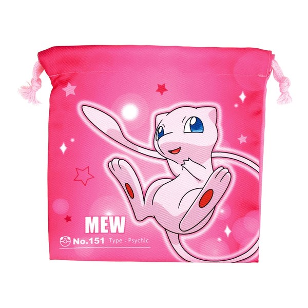 Tees Factory PM-5530208MW Pokemon Flat Drawstring Bag, Starlight Meu, H