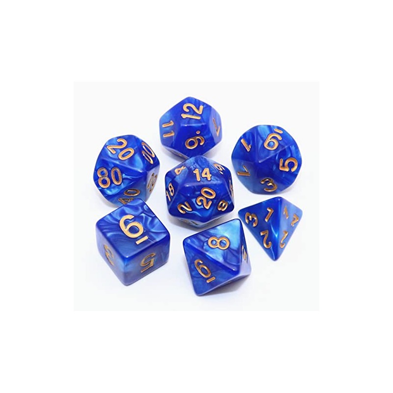 CREEBUY Blue DND Dice Set for Dungeon and Dragons D&D