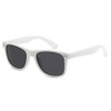 My Shades - Retro 80's Classic Rectangle Sunglasses (White, Smoke)