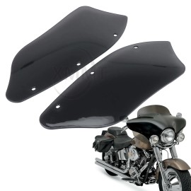 Unbranded Smoke Side Batwing Fairing Wind Deflector For Harley Road King Softail EFI FLHRI