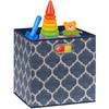 Simple Houseware 6 Pack Printing Fabric Cube Storage Bin with