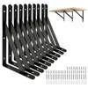 10 Piezas Escuadras para Repisas, Soportes para Estantes de 30cm,