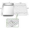 TeamFar Toaster Oven Pan with Rack Set, 9’’ x 7’’