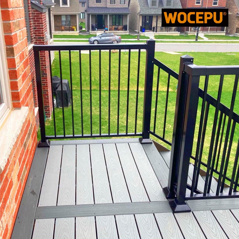 Wocepu 12 pcs 2"x2" Aluminum Deck Post Base Cover, for