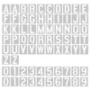 2 Pack - 4 Inch Letter Stencils Set, 72 Reusable