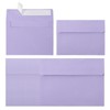 PATIKIL 24Pack A2 Envelopes, Self Seal Light Purple Invitation Envelopes for Postcard Wedding Greeting Cards Photos Announcement Mailing, 14.6 x 11.1cm Size
