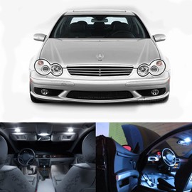LED White Lights Interior Package Kit For Mercedes C-Class W203 2001-2006 (28pc)
