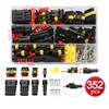 AIMALL 352PCS 12V Waterproof Electrical Wire Connector Plug Terminal Kit,