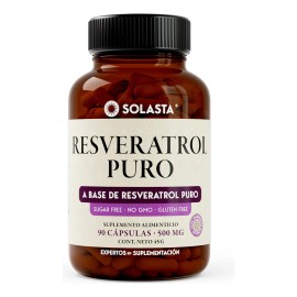 Resveratrol De 90 Cápsulas | Solasta® Sabor Sin Sabor