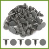 HOPESPANNER 50 Pcs Gray Plastic Door Bumper Push Rivets Clip