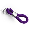 Key pendant with silver metal in maritime design made of