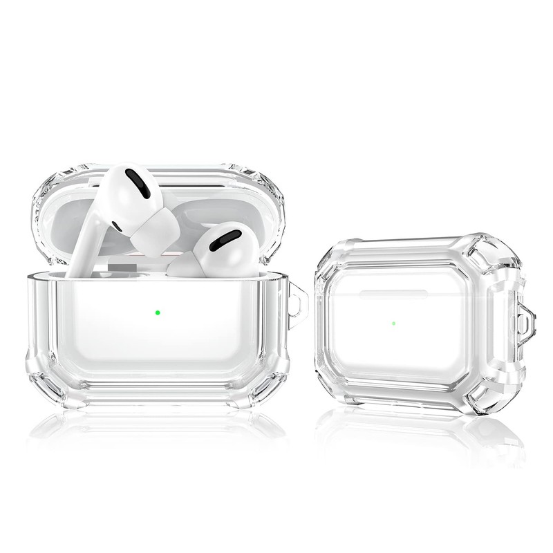 OwnestX AirPods Pro 2 Case, Clear, Transparent, Stylish, LED Visible,