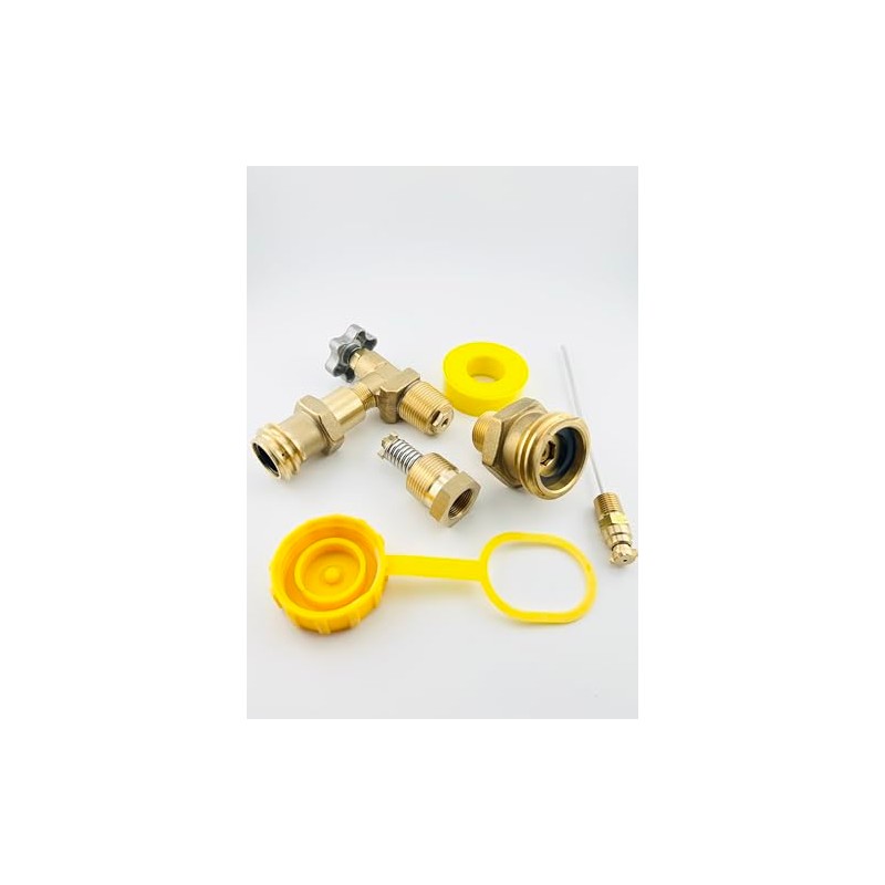 33.5LB FORKLIFT PROPANE TANK VALVE REPLACEMENT KIT SERVICE BLEEDER FILL