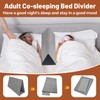 JZHLLA Bed Divider for Co Sleeping Adults Bed Separator for