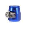 X AUTOHAUX 4pcs AN6 Hex Blue Car Hose Finisher Clamp