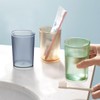 3 Pack Bathroom Tumbler Unbreakable Toothbrush Cups, Plastic Toothbrush Holder,