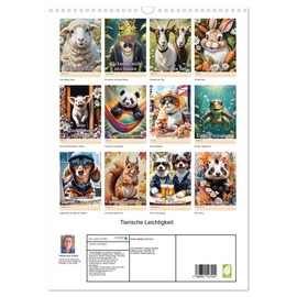 Animal lightness, US-Version (Wall Calendar 2026 DIN A3 Portrait), CALVENDO 12 Month Wall Calendar
