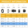 50 Pcs 3/4" NPT Black Nylon Cable Gland, Waterproof IP68