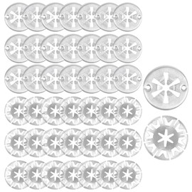 Clamping Discs Heat Protection Plate, 30 mm Manganese Steel Safety Discs Starlock Heat Plate Spring Rings Assortment Clips for Attaching Heat Shields Under the Hood for Cars (Pack of 50)
