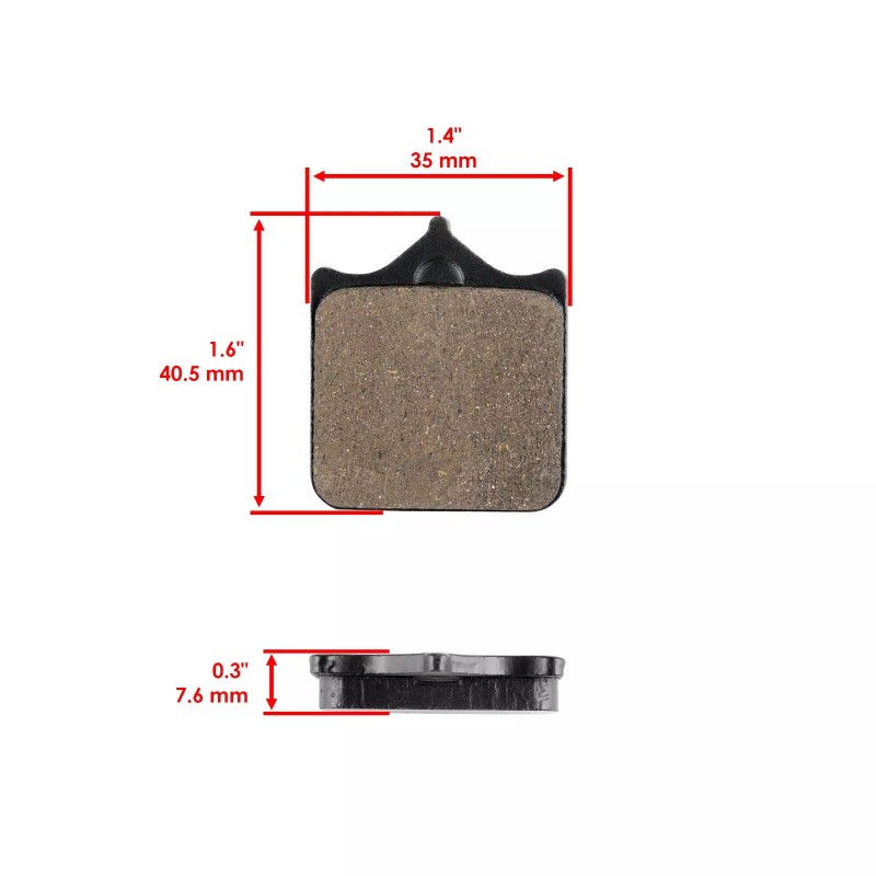 Caltric Front and Rear Brake Pads for Triumph Speed Triple