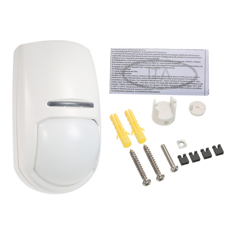 Wired PIR Motion Sensor Dual Passive Infrared Detector For Home