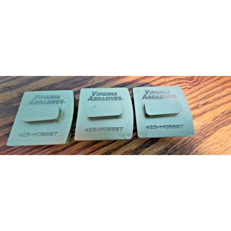 Virginia Abrasives #425-H08687 Trapezoid Single Dot Grinder Tooling, 3Pack