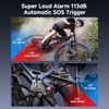 Onvian Upgraded Rechargeable Bike Alarm, Wireless Vibration Motion Sensor Antitheft