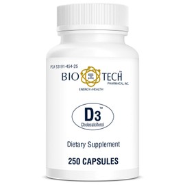 Bio-Tech Pharmacal Vitamin D3 (D3 1k IU, 250 Count)