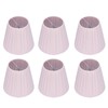 6pcs Chandelier Cloth Lampshade Wall Lamp Clip On Cover Shades