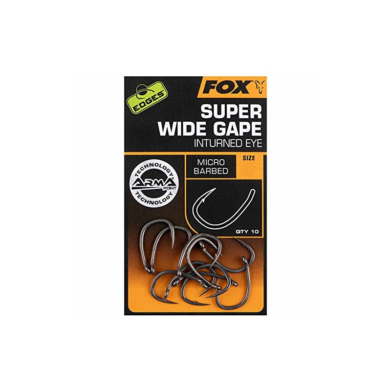 Fox Edges Armapoint Super Wide Gape (Inturned Eye) - Size